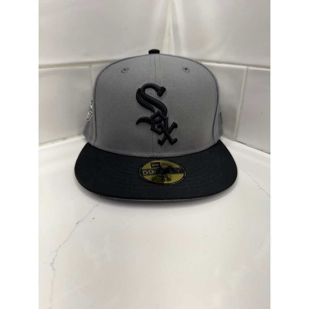Men's-New Era  Gray Chicago White Sox 125th Anniversary 59FIFTY Fitted Hat 7 1/4